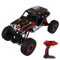 รถบังคับวิทยุ รถแข่งของเล่น รถไต่หิน 2.4ghz 4WD Rock Crawler 1:10 - (สีแดง)