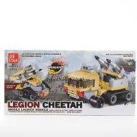 ProudNada Toys ของเล่นเด็กชุดตัวต่อเลโก้รถเครื่องบิน JIE STAR LEGION CHEETAH WARSHIP 62 PCS 29017-3