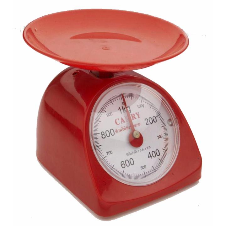 เครื่องชั่งน้ำหนักอาหาร-เครื่องชั่งเบเกอรี่ขนาด-1-กิโลกรัม-red-kitchen-scales-1kg