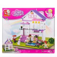 ProudNada Toys ของเล่นเด็กชุดตัวต่อเลโก้ผู้หญิงบ้าน Sluban Girls Dream 291 PCS B0532