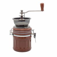 Getservice เครื่องบดกาแฟ บดเมล็ดธัญพืช เซรามิก Coffee Grinder (น้ำตาล)