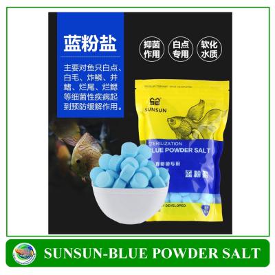 SUNSUN Blue Powder Salt เกลือเม็ดบริสุทธิ์สีฟ้า ไม่มีไอโอดีน ช่วยป้องกันและลดโรคที่เกิดในปลา