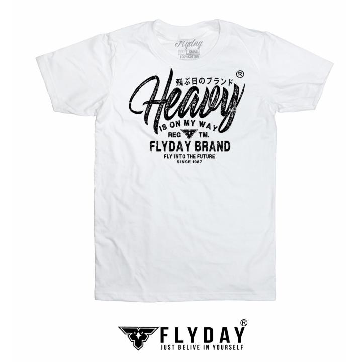 FLYDAY ลาย HEAVY สีขาว