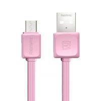 REMAX สายชาร์จ Cable For Micro USB for Samsung / Android RC-008m(1M,แบน) (Pink)