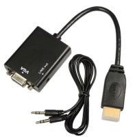 hdmi ออก VGA มีเสียงด้วย 20cm black