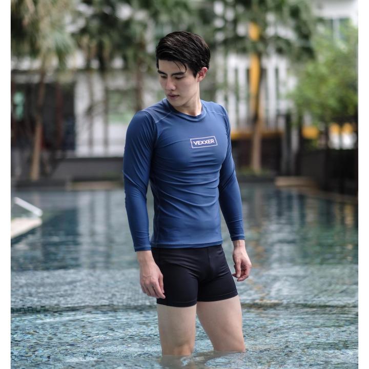 vexxer-triathlon-swimming-rash-guard-เสื้อไตรกีฬา-เสื้อว่ายน้ำ-เสื้อรัดกล้ามเนื้อ-เสื้อกันยูวี-แขนยาว