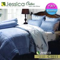 ?TeeBed? Jessica  Cotton100% SilkShine ผ้านวม 90x100 นิ้ว (5-6 ฟุต) พิมพ์ลาย - C1011