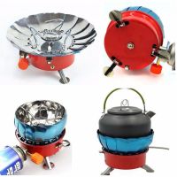 หัวแก๊ส ปิกนิค เตาแก๊ส แบบพกพา เดินป่า แคมป์ปิ้ง พร้อมกระเป๋า Portable Windproof Camping Stove