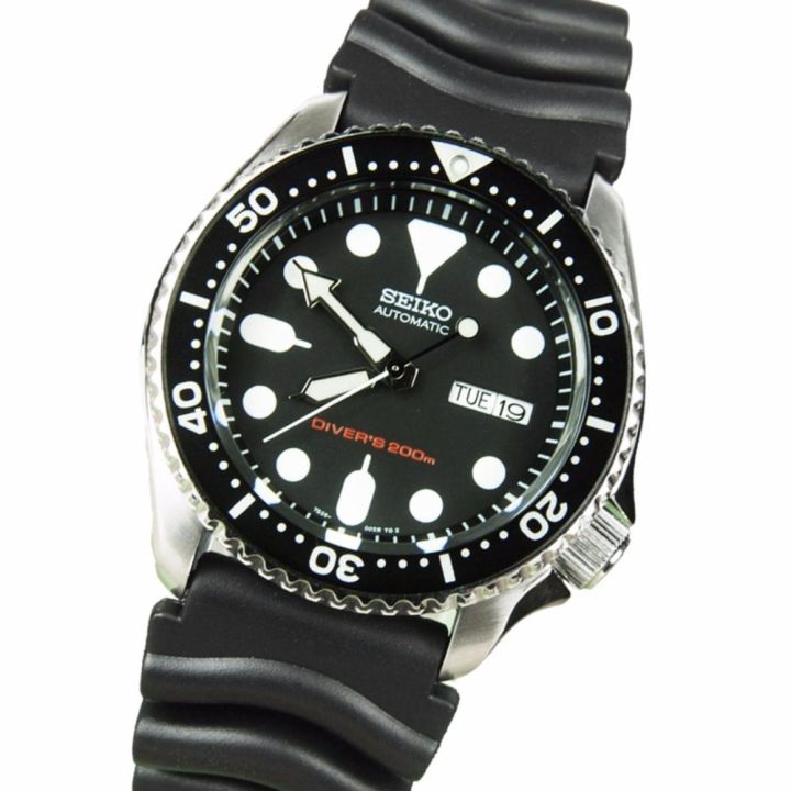 seiko-นาฬิกาผู้ชาย-automatic-diver200m-mens-watch-รุ่น-skx007k1-black