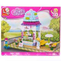 ProudNada Toys ของเล่นเด็กชุดตัวต่อเลโก้ร้านไอศครีม Sluban Girls Dream 205 PCS B0525