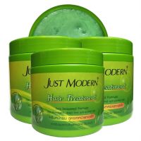 (3กระปุก) JUST MODERN จัสท์โมเดิร์น แฮร์ ทรีทเม้นท์ สูตร สาหร่ายทะเลลึก 500มล. จัสท์ โมเดอร์น ครีมหมักผม สูตรสาหร่าย 3 กระปุก