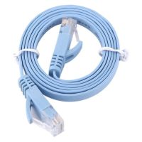 สาย Lan สำเร็จรูปพร้อมใช้งาน สายแบน 2 เมตร,2 meter RJ45 CAT6 Ethernet Flat LAN Cable UTP Patch Router Cables hi-speed 1000M