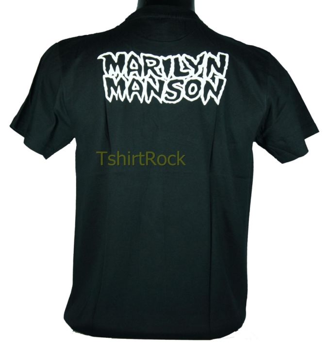 เสื้อวง-marilyn-manson-เสื้อยืดวงดนตรีร็อค-เสื้อร็อค-mms33-ส่งจาก-กทม
