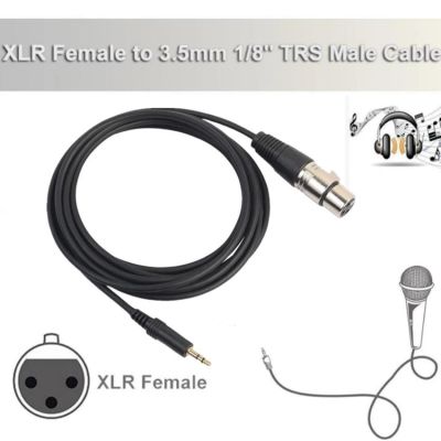 Foco 2.5m XLR Female to Stereo 3.5mm Plug Microphone Cable Dual Track Output Mic Extension Cable