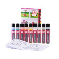 ชุดสีเพ้นท์กระจก Marabu Window Paints 9x25 ml. พร้อมอุปกรณ์