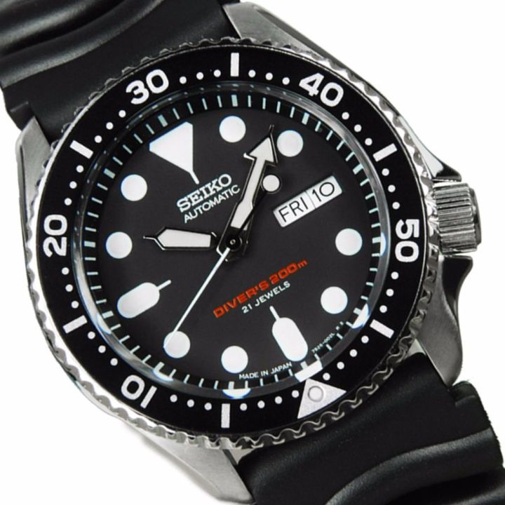 seiko-5-sport-driver-200m-ผู้ชาย-สีดำ-รุ่น-skx007j1-สายยาง-black-made-in-japan