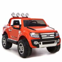 รถเด็ก รถแบตเตอรี่ 2 มอเตอร์ รถกะบะ Ford Ranger ลิขสิทธิ์แท้ มีรีโมทบังคับได้ สีส้ม