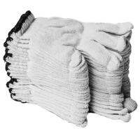 (1โหล) papamami Cotton Knit Gloves ถุงมือถัก ผ้าดิบ