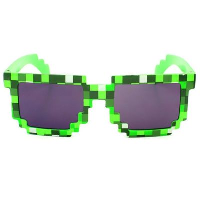 G2G แว่นตาแฟชั่น Minecraft 2D เก๋ ๆ เหมาะกับหน้าซัมเมอร์นี้ สีเขียว จำนวน 1 ชิ้น