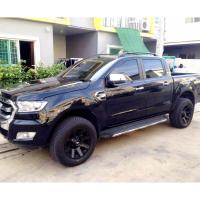 แร็คหลังคา ราวหลังคา 4 ประตู แบบไม่ต้องเจาะ ราวแร็คแบบติดกาว งานแต่งสวยงาม  Ford Ranger 4 ประตู (1 คู่ ซ้าย+ขวา)(ความยาว 1.30 ม.) พร้อมติดตั้ง