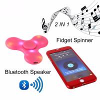 Spinner Fidget ตัวช่วยสำหรับคนอยู่เฉยๆไม่เป็น LED SPEAKER Bluetooth Spinner ลำโพงในตัว สปินเนอร์ สีชมพู