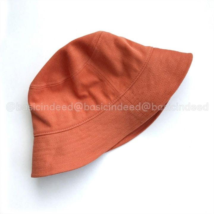 basic-indeed-หมวกบักเก็ตเนื้อหนานิ่ม-ส้มอิฐ