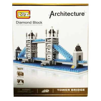 ลอซ อาชิเทคเจอร์ สถาปัตยกรรมอาคาร โมเดลเลโก้ ทาวเวอร์บริดจ์ Loz Architecture Diamond Block World Famous Building Model Lego Series (Tower Bridge London England)