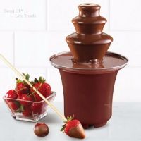 เครื่องทำช็อคโกแลต ฟองดูว์ น้ำตก 3 ชั้น ( Mini Chocolate Fountain Machine Fondue Maker Heated 3 )