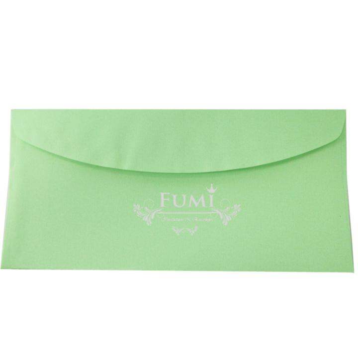 fumi-ซองการ์ดแต่งงาน-4-25x9-นิ้ว-200-ซอง-ฝาโค้ง-สีเขียว