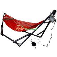 Auto Hammock เปลนอนเด็กแบบเปลไกวอัตโนมัติผ้าเปลเล็กสไตล์เปลญวนสีแดงส้มกับมอเตอร์ VN-365