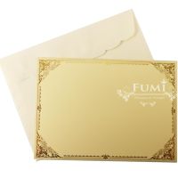 Fumi การ์ดงานบุญ กฐิน การ์ดเปล่า หน้าเดียวพร้อมซอง 5x7 นิ้ว 100 ชุด