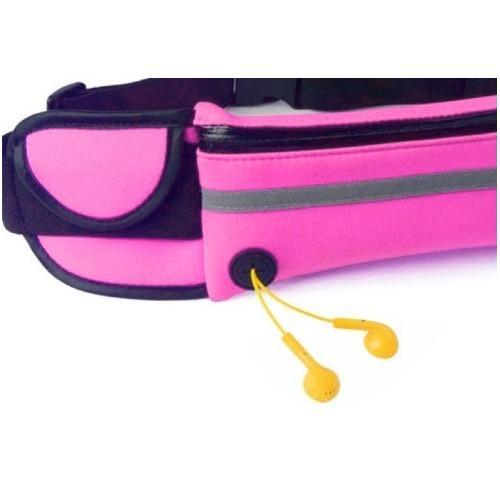 g2g-กระเป๋าคาดเอวสำหรับเก็บของใช้เวลาออกกำลังกาย-สีชมพู
