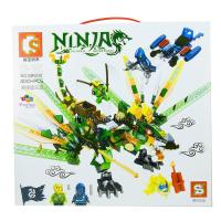 ProudNada Toys ของเล่นเด็กชุดตัวต่อเลโก้นินจา(กล่องใหญ่สุดคุ้ม) S NINJA THUNDER SWORDSMAN 400 PCS S8502