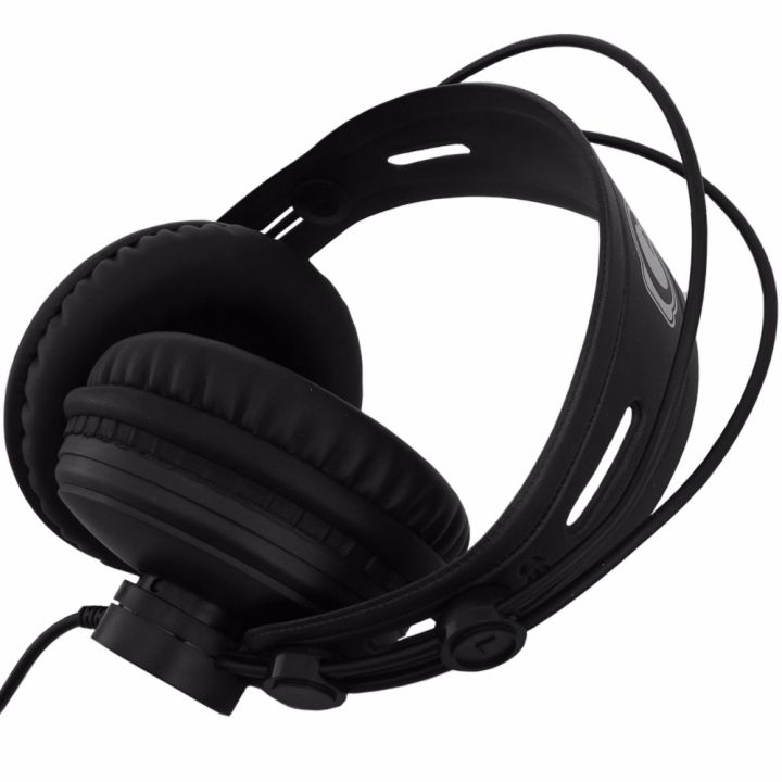 carlsbro-closed-back-headphone-หูฟัง-แบบครอบหู-ขนาดใหญ่-หัวชุบทองถอดเปลี่ยนเป็นหัวแจ็คเล็กได้-รุ่น-dcn8-สีดำ