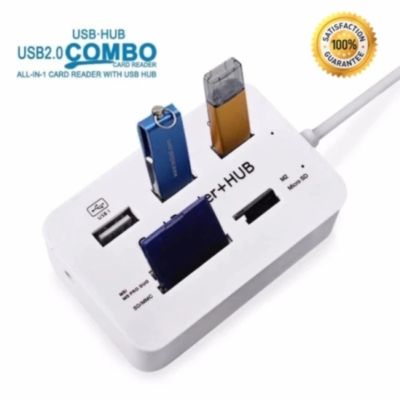 USB Hub Combo 2.0 3 Ports Card Reader High Speed Multi USB Splitter Hub USB Combo All In One for PCnotebook Computer Accessories