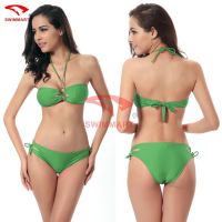 Fashion Swimwear Bikini Swimwear Bikinis Women Swimsuit Neoprene Bikini Push Up Bikini Set Bathsuit Swimwear Woman Biquini Beach Bathing Suit Bathing Suit Women Swimming Suit for Women (Green)