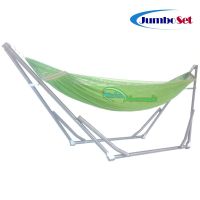 Modern Hammock เปลนอนแบบเปลญวน หรือเปลพับได้ ขนาดพิเศษ รุ่นจัมโบ้ ผ้าเปลสีเขียว