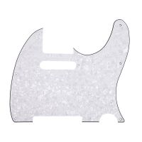 3Ply อายุ Pearloid Pickguard Tele สไตล์กีตาร์ Pickguard อายุ (สีขาวมุก)-นานาชาติ