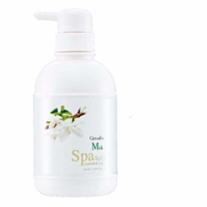 กิฟฟารีน เจลอาบน้ำที่มอบฟองครีมนุ่มละมุน ช่วยปรนนิบัติผิวทุกครั้งที่อาบน้ำ ด้วยคุณค่าการบำรุงจาก Vitamin Eและ Chamomile Flower Extract 500 ml Giffarine Mok Spa Shower Gel  500 ml