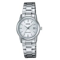 Casio standard Lady LTP-V002D-7AUDF Silver (ของแท้ รับประกัน cmg)