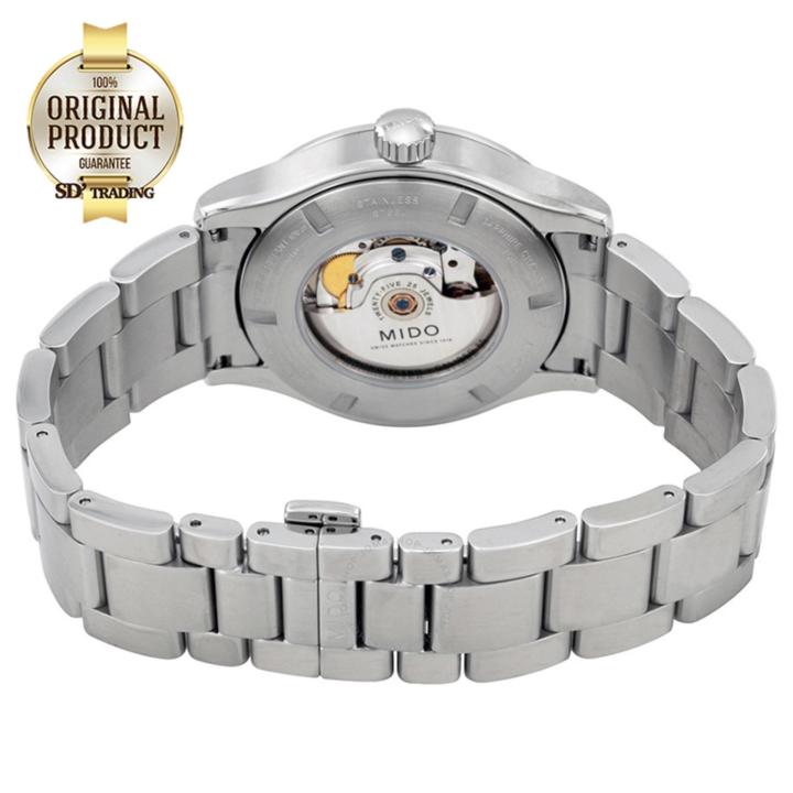 mido-multifort-automatic-chronometer-nbsp-mens-watch-รุ่น-m005-431-11-441-00-silver-black