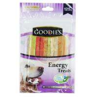 Goodies เอ็นเนอร์จี้ทรีต แท่งเหลี่ยมคละสี รวมรส 125G. 1 แพค