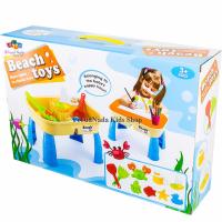 ProudNada Toys ของเล่นเด็กโต๊ะเล่นทรายพร้อมอุปกรณ์ 2in1 Beach toys NO.033A