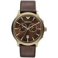 นาฬิกาข้อมือผู้ชาย Emporio Armani Classic Chronograph Leather Mens Watch