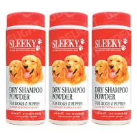 Sleeky สลีกกี้ แชมพูแห้ง สำหรับสุนัข สุนัขป่วย และ ลูกสุนัข 250ml (3 ขวด) Sleeky Dry Shampoo for Dogs &amp; Puppies 250ml (3 bottles)