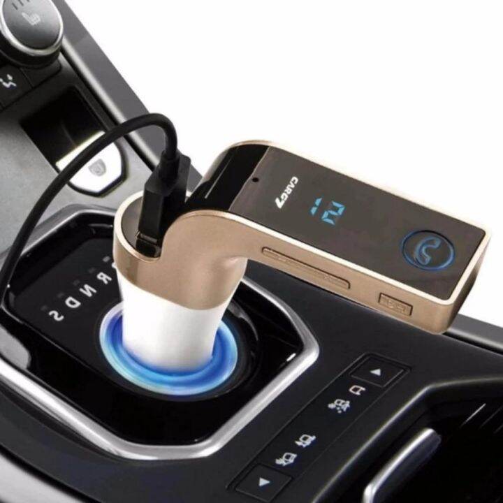 ของแท้100-car-g7-อุปกรณ์รับสัญญาณบลูทูธในรถยนต์-bluetooth-fm-transmitter-mp3-music-player-sd-usb-charger-for-smart-phone-amp-tablet-car-kit-store