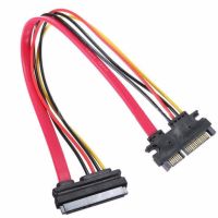 22 Pin Male to Female 7+15 pin SATA Data Power Combo Extension Cable 45CM