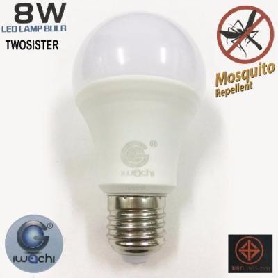 Iwachi Twosister Mosquito Repellent LED Lamp Bulb หลอดไฟไล่ยุง แอลอีดี 8 วัตต์ แสงวอร์มไวท์