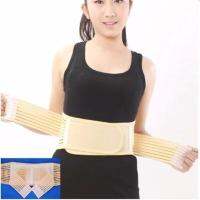 Lumbar waist support เข็มขัดรัดกระชับเอวผ่อนคลาย ( ครีม) Size S