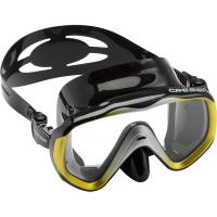 หน้ากาก หน้ากากดำน้ำ ดำน้ำตื้น/น้ำลึก อุปกรณ์ดำน้ำ CRESSI LIBERTY DIVING AND SNORKELING MASK BLACK FRAME